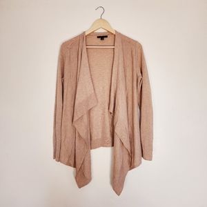 Ann Taylor Tan Open Front Cardigan Size Small